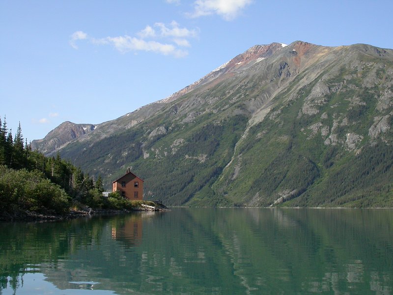 Mile 51.6 - Pennington Station, seen from the water on August 7, 2003.