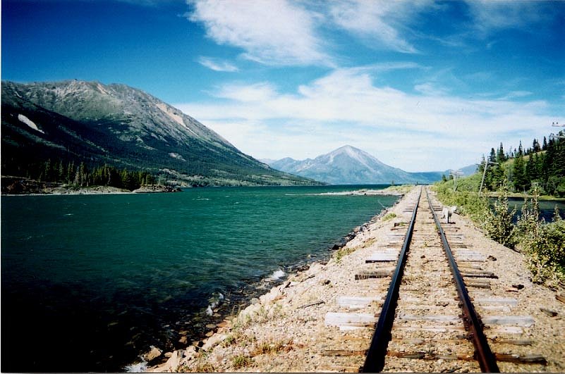 The White Pass & Yukon Route railway at Mile 52.6.