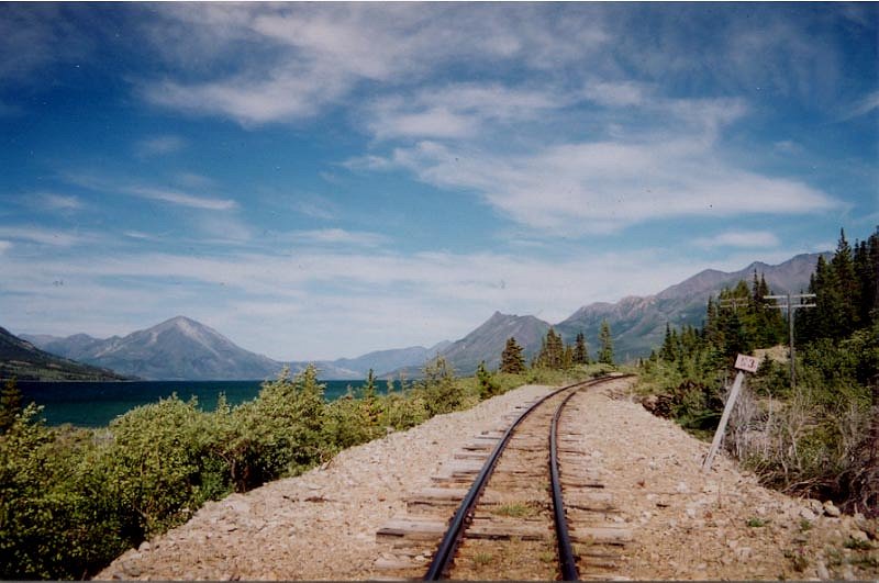 The White Pass & Yukon Route railway at Mile 53.