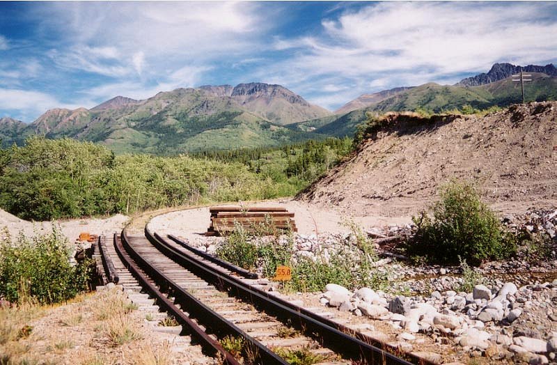 The White Pass & Yukon Route railway at Mile 55.8