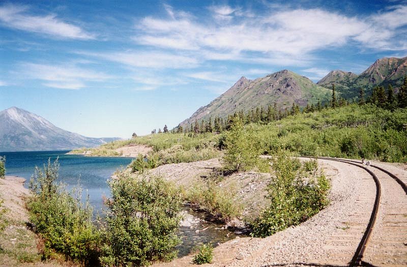 The White Pass & Yukon Route railway at Mile 56.8.