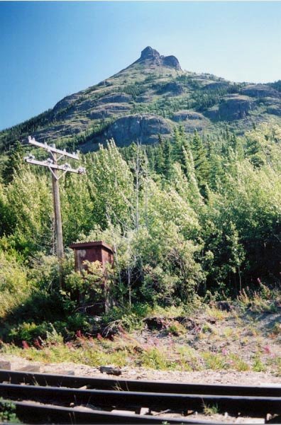 The White Pass & Yukon Route railway at Mile 59.6.