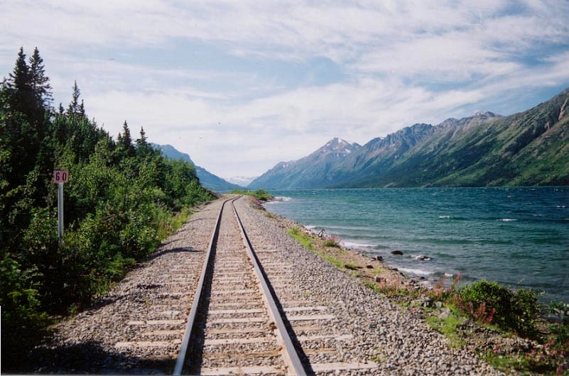 The White Pass & Yukon Route railway at Mile 60