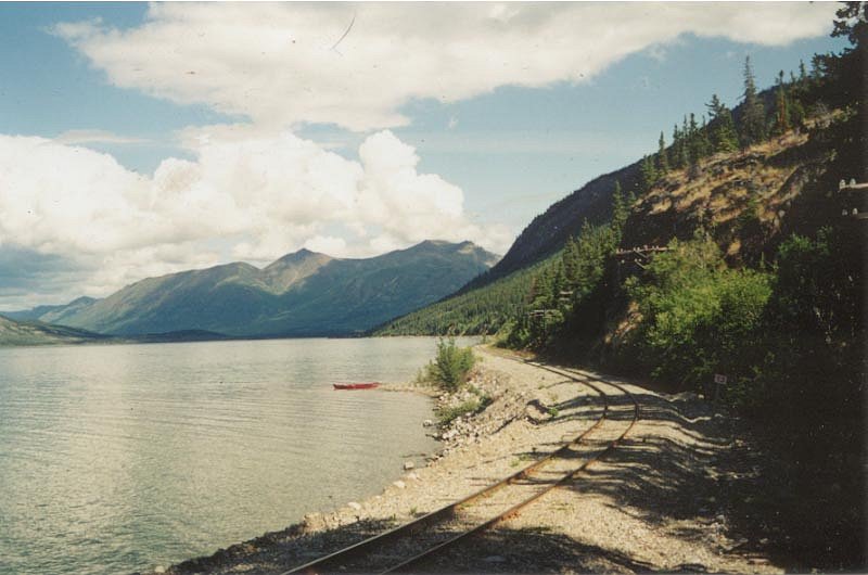 The White Pass & Yukon Route railway at Mile 63.