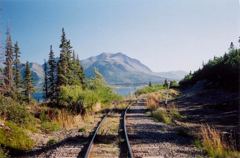 The White Pass & Yukon Route railway at Mile 65.