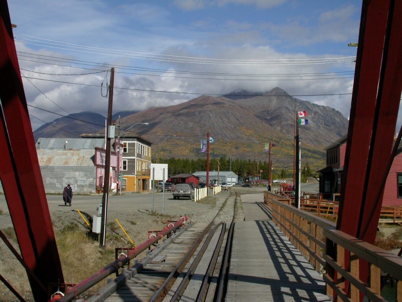 The White Pass & Yukon Route railway at Carcross.