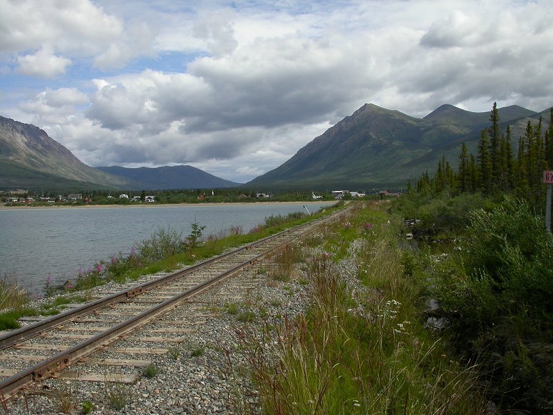 The White Pass & Yukon Route railway at Mile 67.