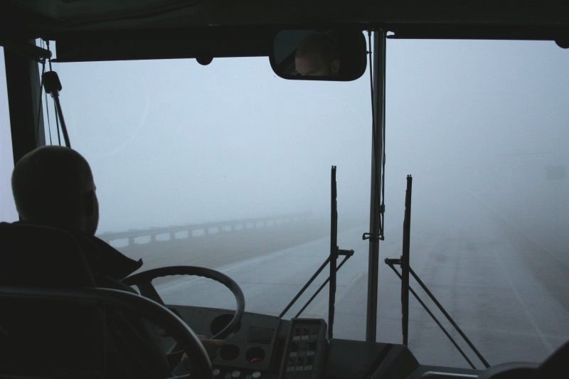 Fog through the White Pass.